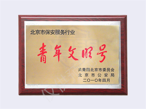 北京銀盾保安服務(wù)有限公司榮獲2010保安服務(wù)業(yè)青年文明號